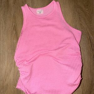 Abercrombie Kids Pink Textured Tank Top